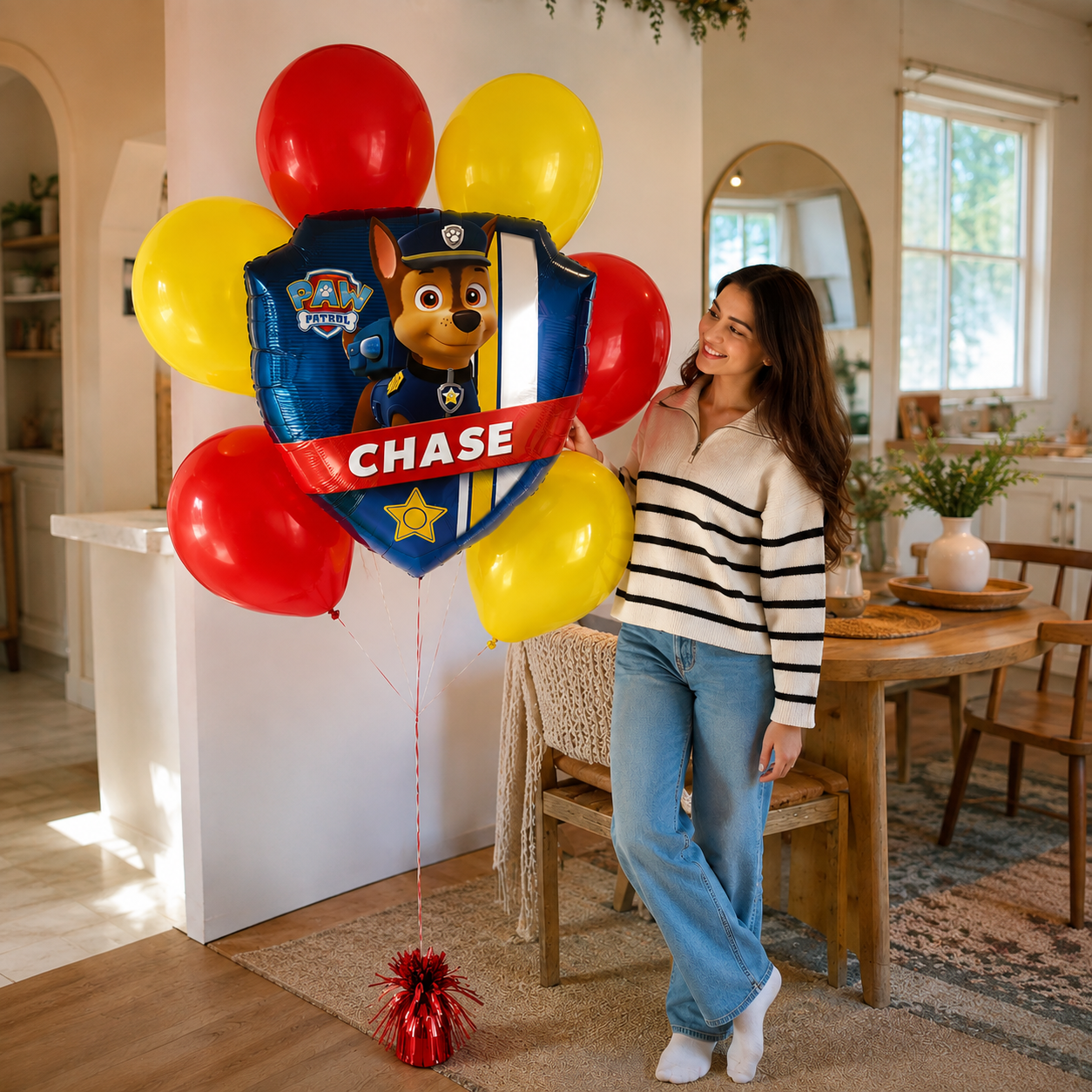 PAW Patrol Marshall Supershape Balloon Bouquet with Latex Balloons 7-pk