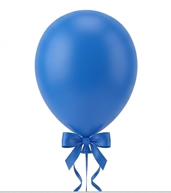 Blue Latex Helium Balloon - 12 Inch Single
