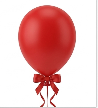 Red Latex Helium Balloon - 12 Inch Single