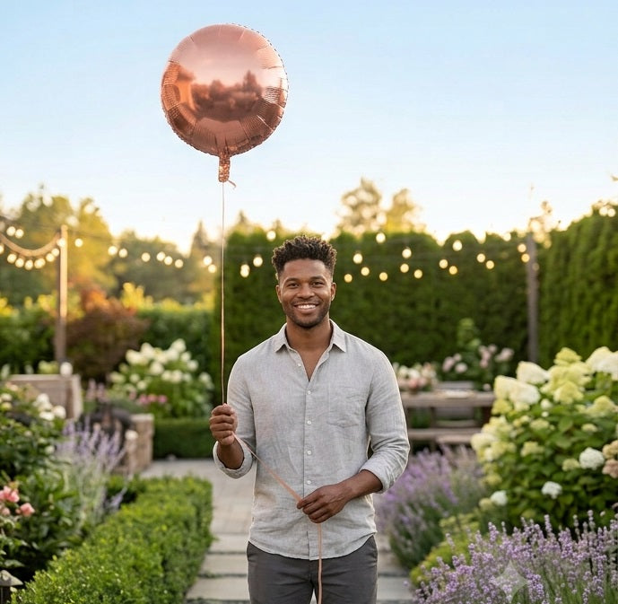 Round Foil Helium Balloon Single 18 Inch