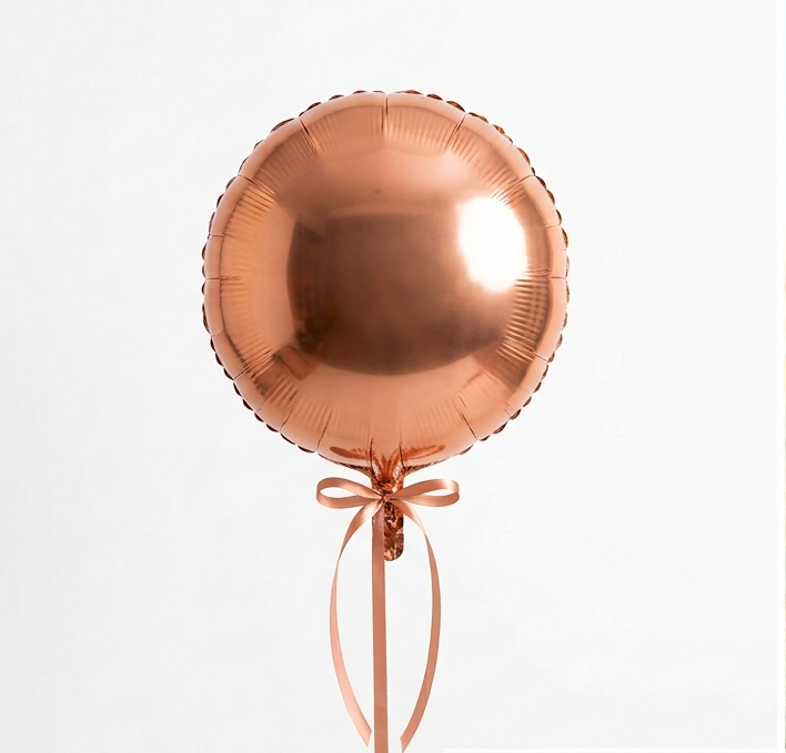 Round Foil Helium Balloon Single 18 Inch