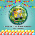Cocomelon Wally/Kiki/Ello Round Satin Foil Balloon 18-in