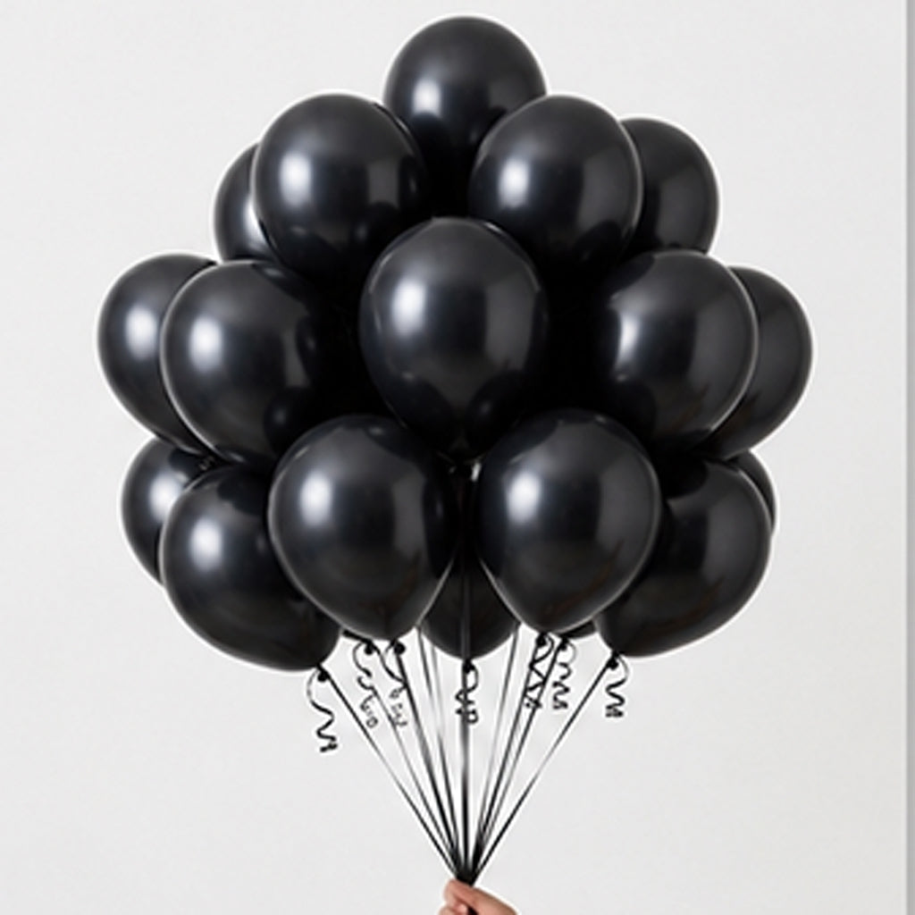 Luxury Custom Helium Balloon Bouquet Set (15 Pieces)- Gold, Rose Gold, Black, Blue, Pink