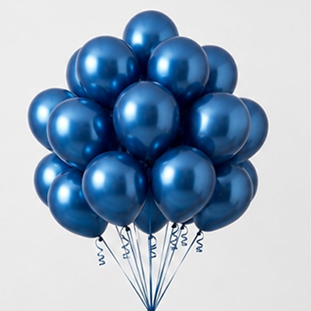 Luxury Custom Helium Balloon Bouquet Set (15 Pieces)- Gold, Rose Gold, Black, Blue, Pink