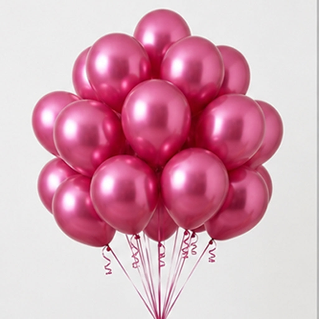 Luxury Custom Helium Balloon Bouquet Set (15 Pieces)- Gold, Rose Gold, Black, Blue, Pink