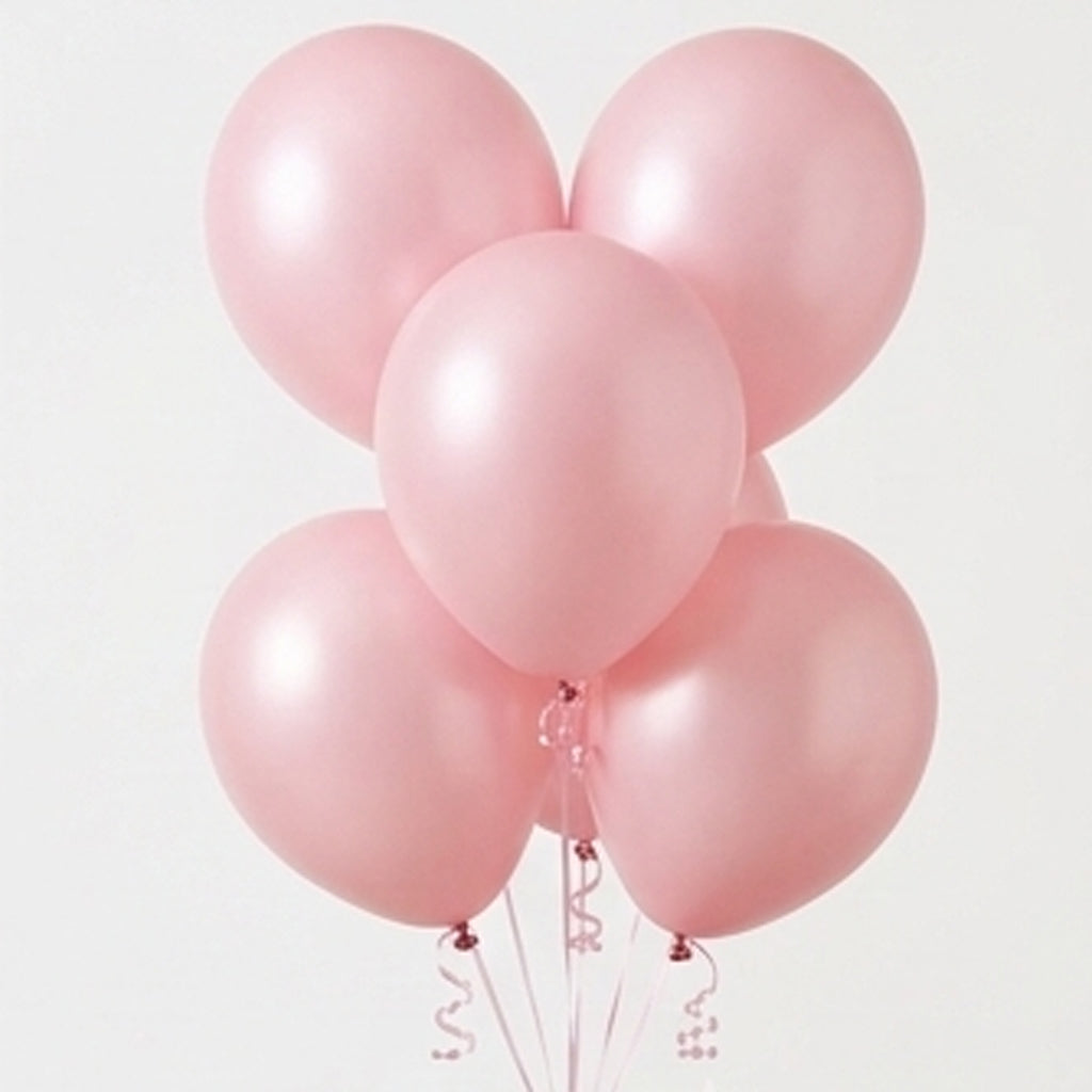 Starter Custom Helium Balloon Bouquet Set (5 Pieces) - Gold, Rose Gold, Black, Blue, Pink