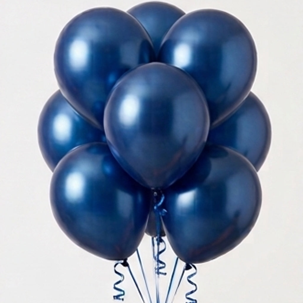 Classic Custom Helium Balloon Bouquet Set (9 Pieces)- Gold, Rose Gold, Black, Blue, Pink