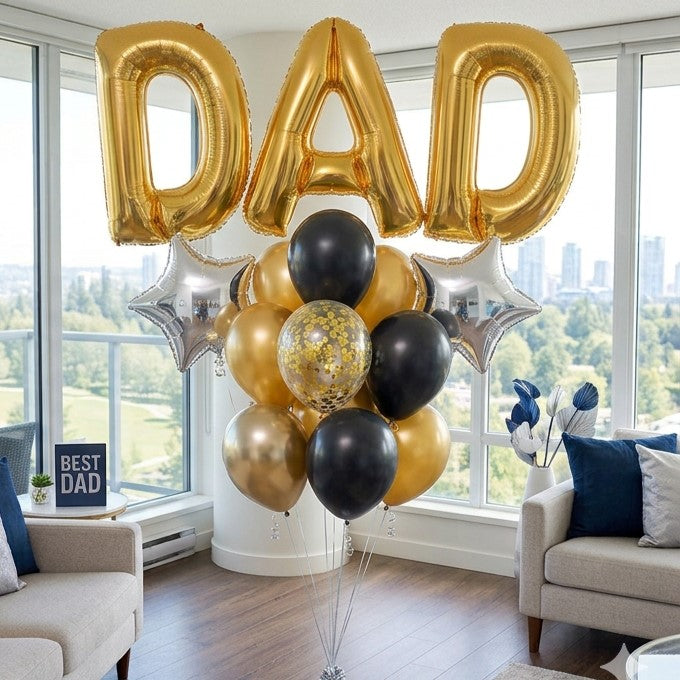 DAD: Custom Letter Balloon Set