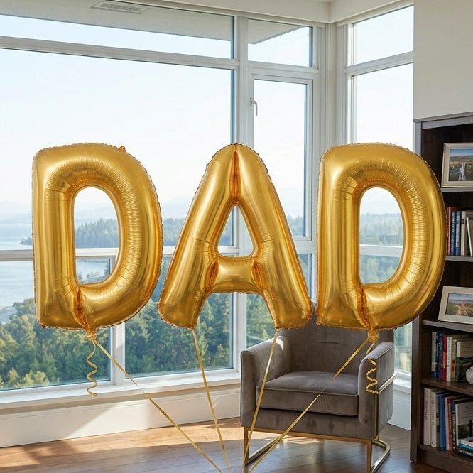 DAD: Custom Letter Balloon Set