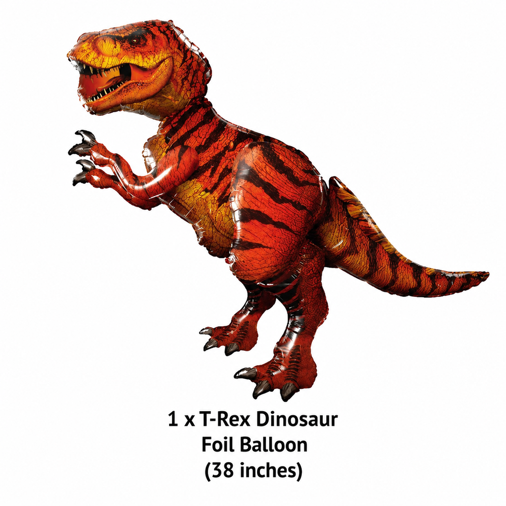 Jurassic World T-Rex Dinosaur Satin Giant Gliding Air-Walker Foil Balloon 68-in