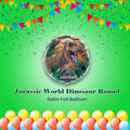 Jurassic World T-Rex Dinosaur Round Satin Foil Balloon 18-in