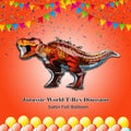 Jurassic World T-Rex Dinosaur Satin Foil Balloon 49-in