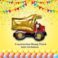 Construction Dump Truck Satin Foil Balloon 32-in