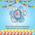 Frozen Elsa and Anna Supershape Balloon Bouquet with Latex Balloons 7-pk