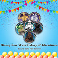Disney Star Wars Galaxy of Adventures Round Satin Foil Balloon Bouquet 6-pk
