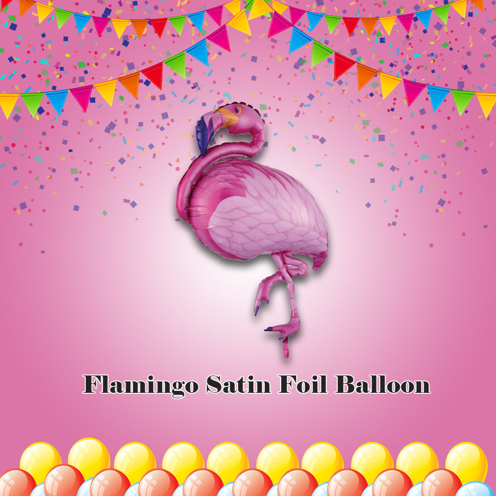 Flamingo Satin Foil Balloon 35-in