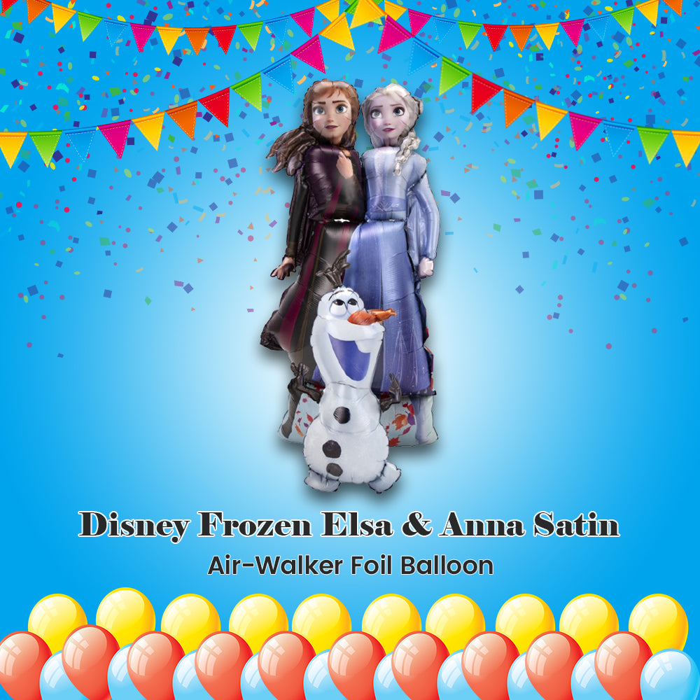 Disney Frozen Elsa & Anna Satin Giant Gliding Air-Walker Foil Balloon 58-in