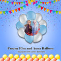 Frozen Elsa and Anna Balloon Bouquet with Latex Balloons 10-pk