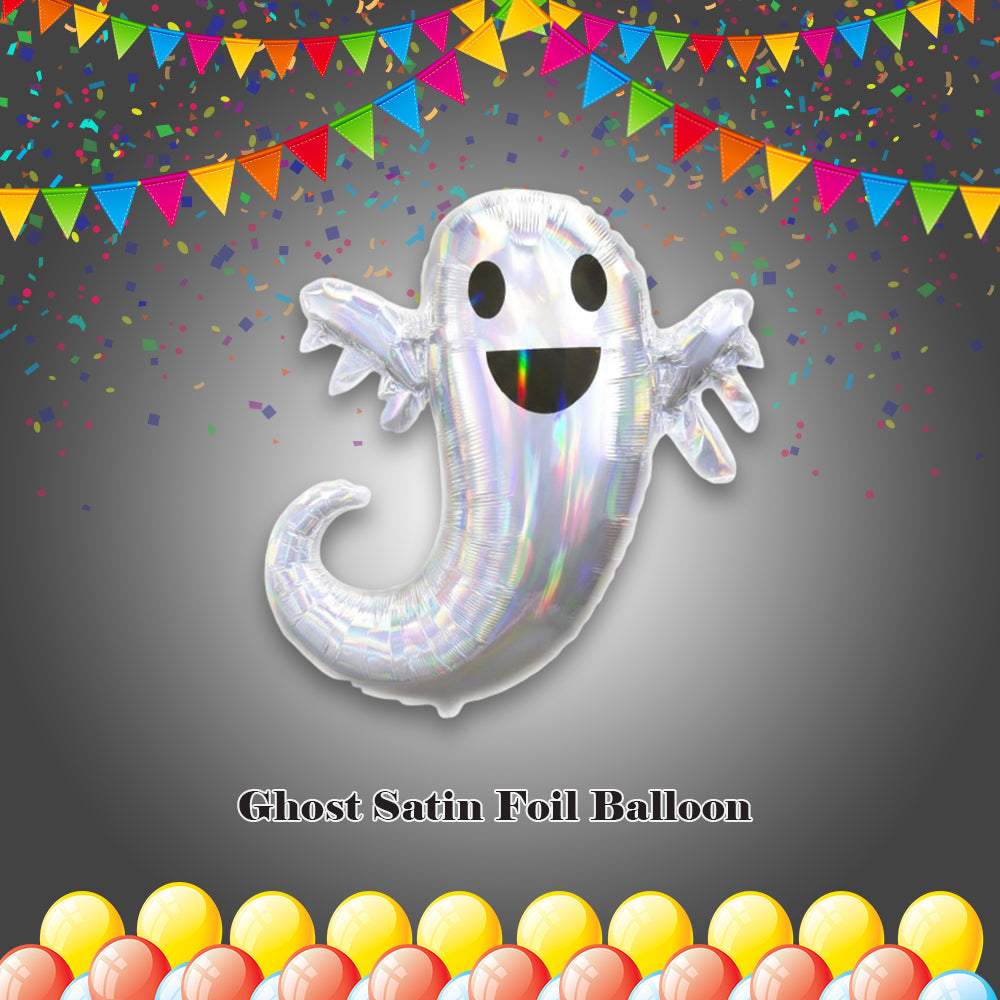 Ghost Satin Foil Balloon 28-in
