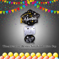 The Adventure Begins Now Graduation Cap Satin Stacked Foil Balloon 61-in