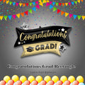 Congratulations Grad Rectangle Satin Foil Balloon 22-in