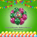 Tropical Paradise Balloon Bouquet with Latex Balloons 10-pk