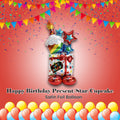 Happy Birthday Present/Star/Cupcake Satin Foil Balloon 55-in