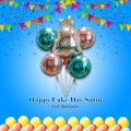 Happy Birthday Cake Day Supershape Balloon Bouquet with Round Foil Balloons 7-pk