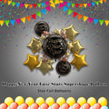Anagram Happy New Year Stars Luxe Supershape Balloon Bouquet 30-in