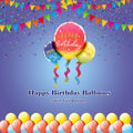 Happy Birthday Balloons Satin Foil Balloon 40-in