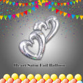 Heart Satin Foil Balloon 53-in