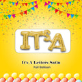 It's A Letters Satin Foil Balloon 20x9-in