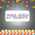 It's a Boy Letters Satin Foil Balloon 40x9-in