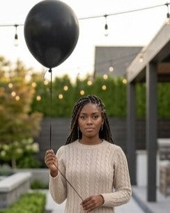 Black Latex Helium Balloon - 12 Inch Single