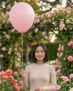 Pink Latex Helium Balloon - 12 Inch Single