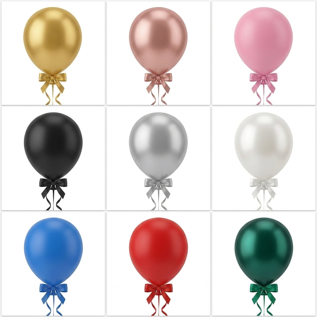 Classic Solid Latex Helium Balloon 12 Inch Single