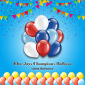 Blue Jays Champions Balloon Bouquet with Latex Balloons 10-pk