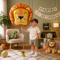 Get Wild Lion Satin Foil Balloon 28-in