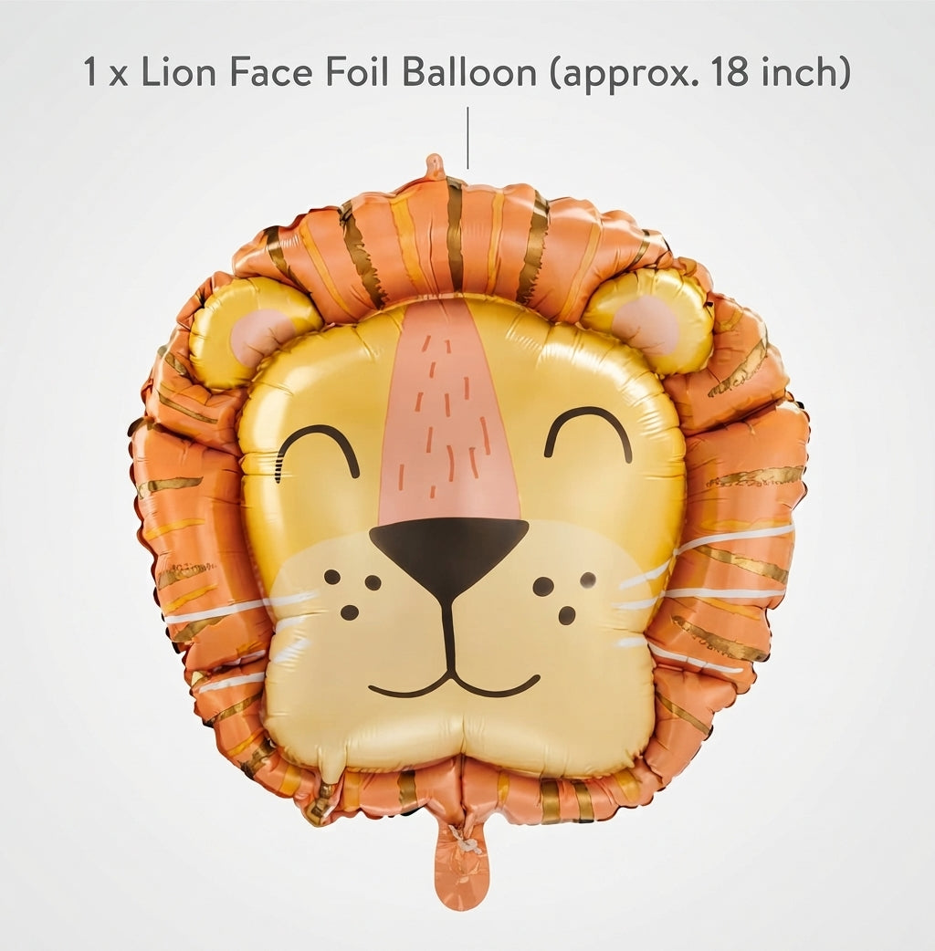 Get Wild Lion Satin Foil Balloon 28-in