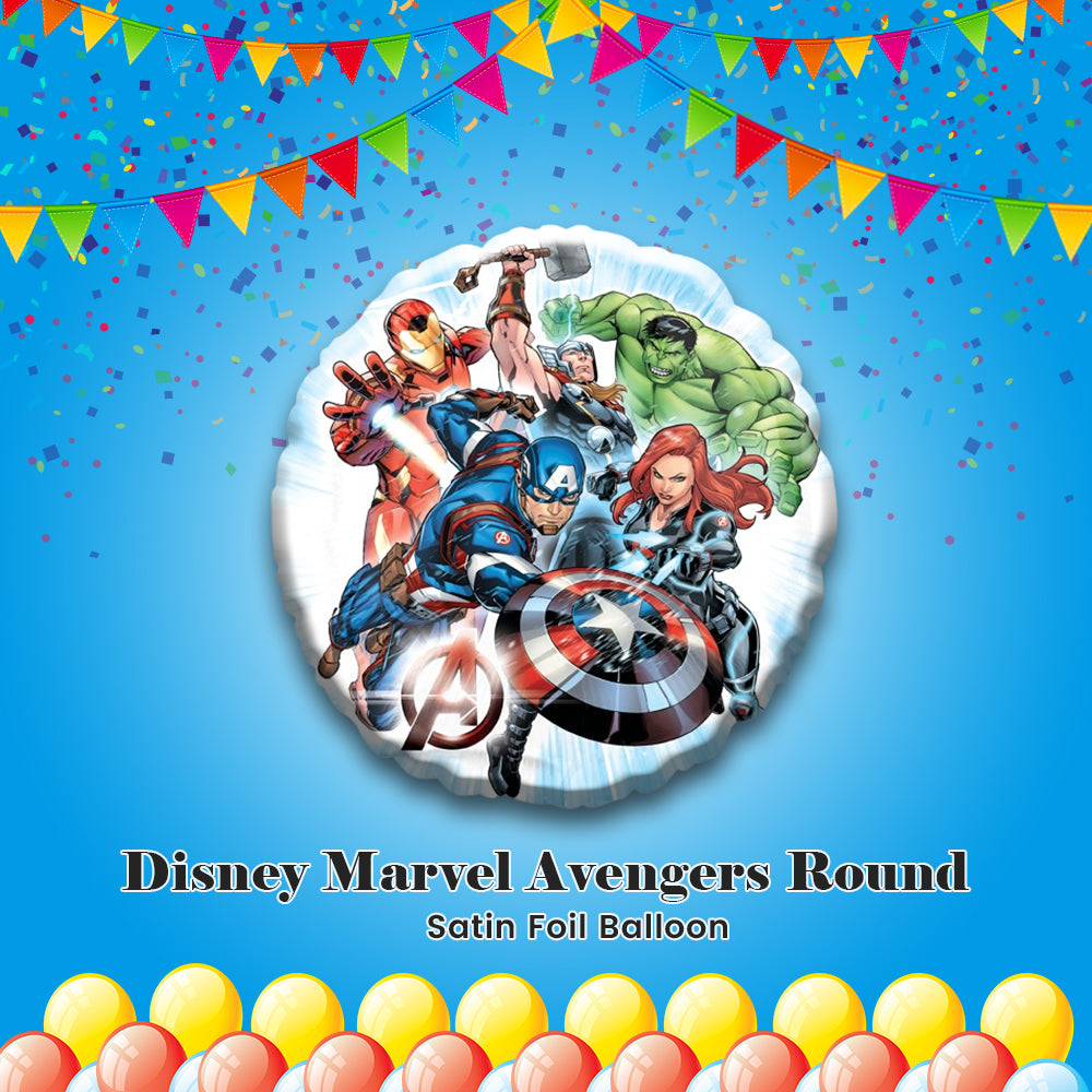 Disney Marvel Avengers Round Satin Foil Balloon 17-in