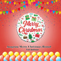Anagram Merry Christmas Round Foil Balloon 18-in