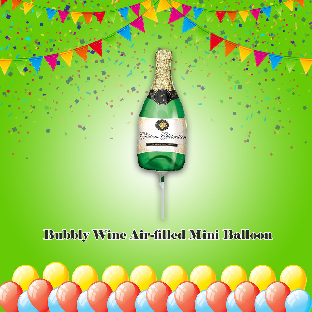 Bubbly Wine Air-filled Mini Balloon