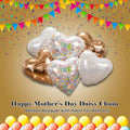 Happy Mother’s Day Daisy Chain Balloon Bouquet with Heart Foil Balloons 6-pk