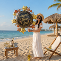 Anagram Happy New Year Stars Luxe Supershape Balloon 30-in