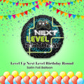 Level Up Next Level Birthday Round Satin Foil Balloon 18-in