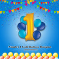 Number 1 Gold Balloon Bouquet with Latex Balloons 7-pk