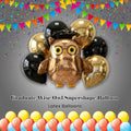 Graduate Wise Owl Supershape Balloon Bouquet with Latex Balloons 7-pk