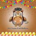 Owl Satin Foil Balloon 32-in