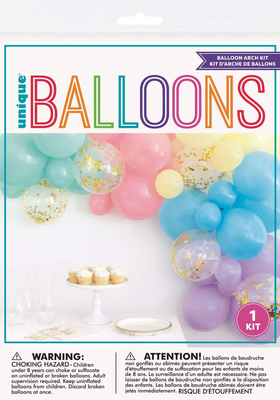 Round Transparent Confetti Latex Balloon Garland Arch Kit