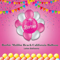 Barbie Malibu Beach California Balloon Bouquet with Latex Balloons 10-pk